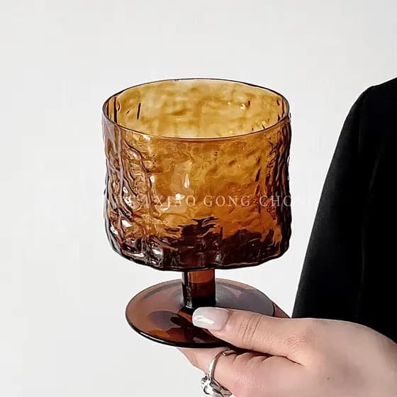 Nicho Design Melaleuca Copo de meia-idade em casca de vidro Cálice de café de alto valor Copo de suco