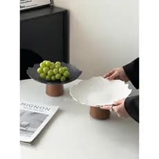 Prato de frutas requintado de alta qualidade, prato de frutas secas, bandeja para lanche, sala de estar, casa