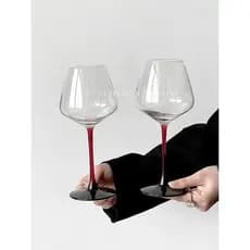 Estilo europeu gravata borboleta vermelha borgonha copo de vinho tinto luz luxo High-End grande barriga copo de vinho ta