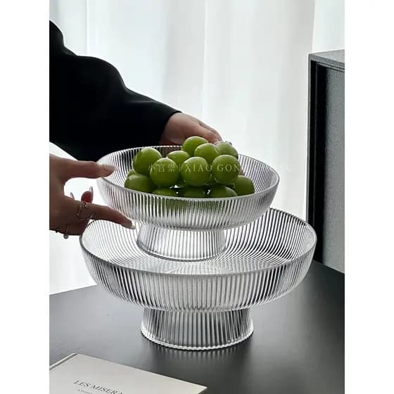 High-End sentido Multi-camada lanches placa de exibição de doces para casa sala de estar mesa de café luz luxo seco