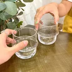 Nicho Design ins estilo chapéu de palha transparente tigela de sobremesa de vidro copo de iogurte chapéu leite Latte cop