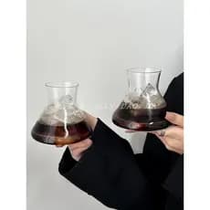 Retro nicho Design fechamento barriga plana copo de café Latte copo gelo americano copo de bebida doméstica de alto valo