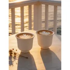 Retro japonês minimalista simples branco cerâmica xícara de café requintado High-End desenho copo café leite