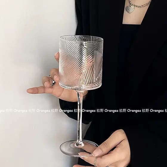 Primavera irregular ~ nicho Premium copo de vinho tinto copo de suco bolha vidro de água Retro taça de vidro