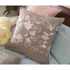 Estilo europeu travesseiro puro algodão bordado fronha bordado fronha Jade rosa fronha 50x50,65x65