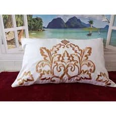 Comércio exterior fibra de bambu bordado lombar fronha travesseiro lombar 40X65 sofá sala estar quarto travesseiro borda