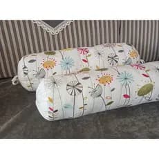 Comércio exterior puro algodão cetim bordado cilíndrico fronha doces capa de almofada 50/15cm sofá lombar travesseiro pe
