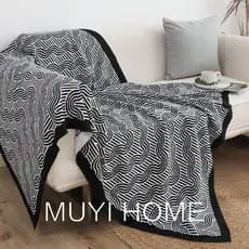 Cobertor texturizado retrô para sala de estar, sofá, escritório, cochilo, cama, estilo ins