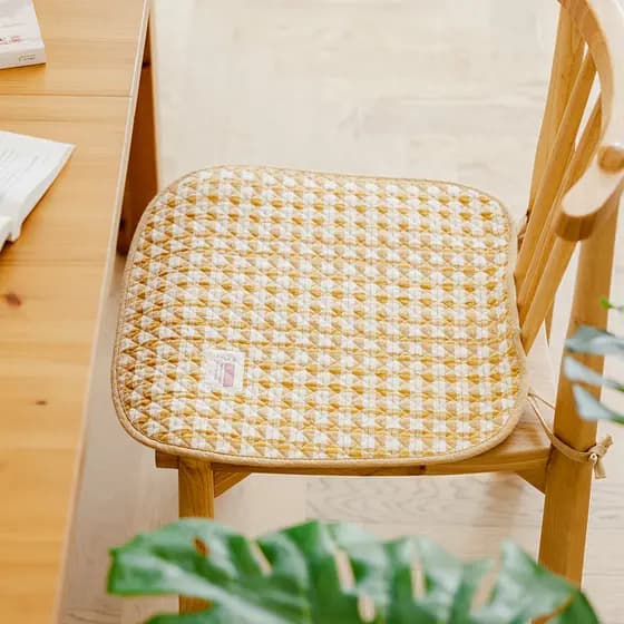 Almofada de peido antiderrapante simples de algodão puro estilo coreano Almofada de assento de sala de aula de estudante