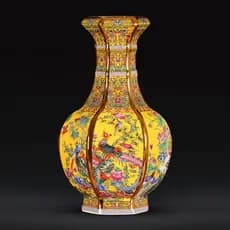 Jingdezhen vaso de cerâmica estilo chinês sala estar armário TV estudo Bogu Rack arranjo flor decoração esmalte cor tama
