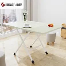 Mesa dobrável mesa de jantar do agregado familiar simples comer pequena mesa pintada retangular dormitório ao ar livre m