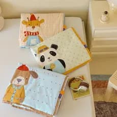 Crianças dos desenhos animados classe A algodão bonito diversão verão colcha melodia urso antibacteriano verão legal col