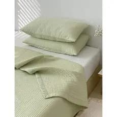 Ins exportado para a Coreia Simples Cor Sólida Puro Algodão Acolchoado Colcha Kit Multifuncional Colcha de Verão Secret
