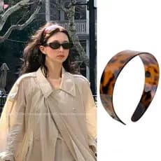 Tiara Retrô De Ácido Acético Em Concha De Tartaruga , Argola De Cabelo Antiderrapante , Acessórios Estilo Vintage Para M