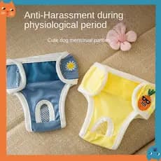 Calça Fisiológica Para Cães Especial Tia Toalha De Pelúcia Higiênica Menstrual Que Fraldas Anti-Arrombamento
