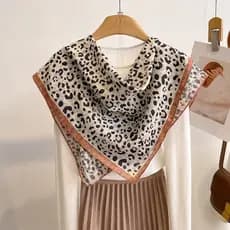 Primavera verão outono à prova de vento pescoço proteção gravata pescoço pequeno lenço quadrado feminino lenço High-End