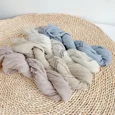 Japonês simples estilo dinheiro antigo algodão linho respirável longo cachecol High-End cor clara xale acessórios literá