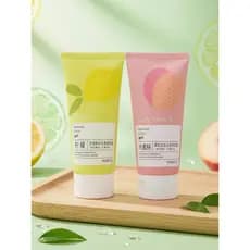 Sidina Limão Limpeza Limpeza Removedor de Maquiagem Gel Esfoliante 165g Pêssego Embelezador Pele Hidratante Su's Home Ai