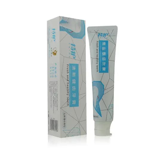Segure os dentes frescos pasta de dente saudável 160h sal refrescante tipo fragrância de hortelã Sujia Aihua contador ge