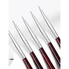 Pq801 _ Caneta de desenho para manicure, cabeça fina, escultura, pintura, ferramentas para unhas, conjunto de pincéis de