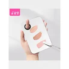 Paleta A1pq801-Fácil de usar paleta de base líquida faca de ajuste de maquiagem vara portátil perfurado maquiador