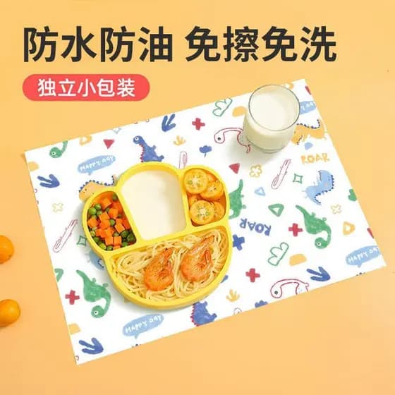 À prova dwaterproof água à prova de óleo placemat pano descartável placemat tapete de mesa do bebê à prova dwaterproof á