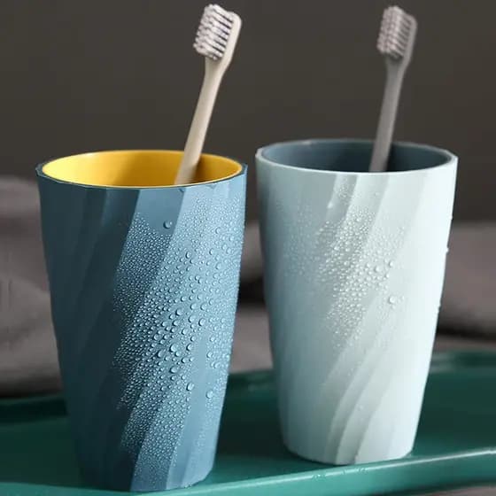 Simples lavagem boca copo doméstico escovação copo balde de dente criativo bonito cilindro copo conjunto um par casal es