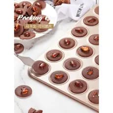 Molde de biscoito Macaron antiaderente assadeira fazendo Chocolate cacau Chips cozimento ferramentas de forno doméstico