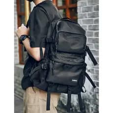Mochila francesa MKPREF masculina, mochila de grande capacidade para viagens de negócios, estudantes do ensino médio, es