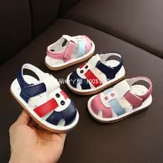 Verão novo estilo menino bebê gritando sapatos 0-1-2 anos de idade 3 meninas antiderrapante sola macia sapatos da crianç