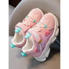 2026 primavera novo estilo sapatos infantis meninas sapatos sola macia antiderrapante 2 sapatos funcionais sapatos influ
