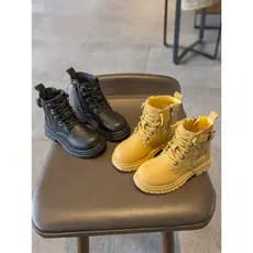 Crianças botas 2026 primavera outono novo estilo meninos Martin botas All-Match meninos Retro botas curtas meninas peque