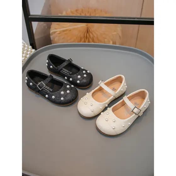 Crianças princesa pequenos sapatos de couro 2026 primavera outono novo estilo meninas sola macia moda sapatos casuais Ba