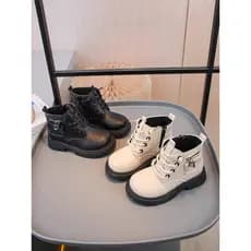 Crianças sapatos Martin botas 2026 primavera outono novo estilo meninos sola macia estilo britânico botas curtas do bebê