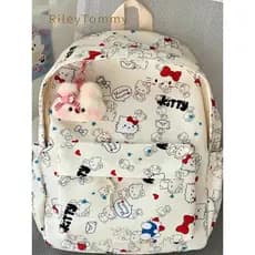 Britânico RileyTommy Hello Kitty Respirável Graffiti Estilo All-Match Redução de Carga Impressão Resistente ao Desgaste