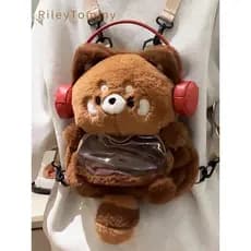 Britânico Riley Tommy pequeno Panda jardim de infância dos desenhos animados mochila de pelúcia bonito mochila menina le