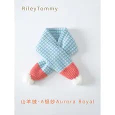 Britânico Riley Tommy Cashmere Crianças Lenço de Bebê Bonito Inverno Menina Bebê Tricotado Babador Quente