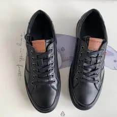 Love B primeira camada de couro genuíno sola macia sapatos casuais masculinos simples sapatos de salto baixo dedo do pé