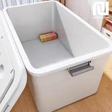 Caixa de armazenamento de plástico Super grande capacidade roupas domésticas caixa de armazenamento de brinquedos Extra