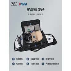 Sete lobos saco de viagem masculino grande capacidade impermeável seco molhado separação portátil mochila multifuncional