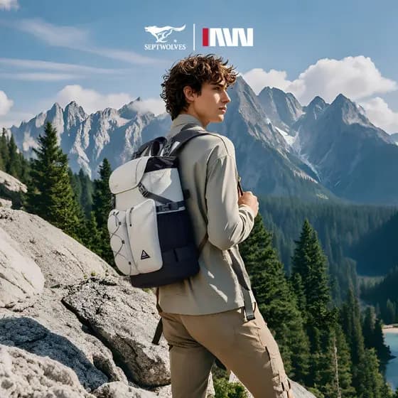Sete lobos mochila ao ar livre masculina grande capacidade caminhadas mochila impermeável leve 2026 novo estilo WO