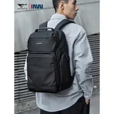 Sete lobos Commuter mochila masculina grande capacidade estudante universitário mochila novo estilo moda saco de viagem
