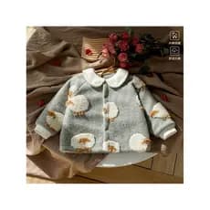 Bebê bebê Split terno inverno bonito jaqueta quente estilo ocidental calças Super bonito roupas de inverno do bebê engro