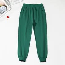 Meninos calças esportivas verdes estudantes da escola primária calças uniforme escolar crianças meninas verde escuro Swe