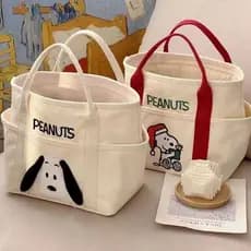 Novo estilo saco novo estilo bolsa de lona morango impressão bolsa amor bolsa diária All-Match Commuter saco