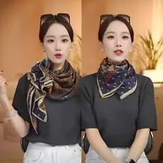 Outono inverno luz luxo High-End sentimento lã de seda dupla face lenço de seda feminino moda elegante