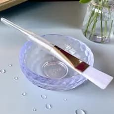 Tigela de óleo essencial acrílico para salão de beleza, prato de óleo essencial dedicado, máscara de aromaterapia, másca