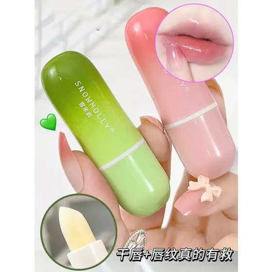 Bálsamo labial de vaselina branca morango esfoliante pele morta clareamento linhas labiais hidratante de longa duração r