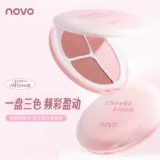 Interpretação emocional blush paleta Tricolor blush em pó delicado natural fácil de começar sedoso claro brilho natural