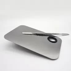 Paleta de maquiagem em aço inoxidável com paleta de paleta Paleta de maquiagem para Manicure